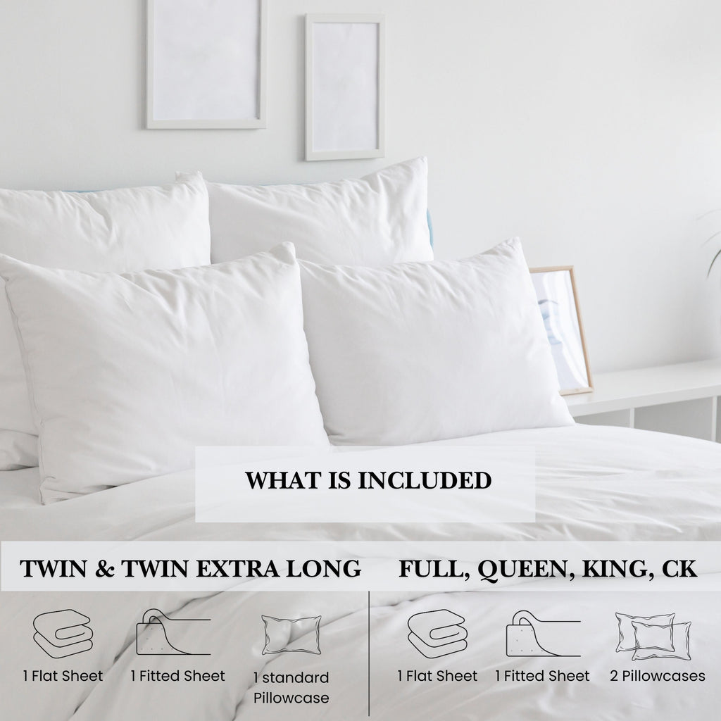 Parure de lit Pointehaven en flanelle de coton épais de qualité supérieure 200 g/m² avec poche profonde