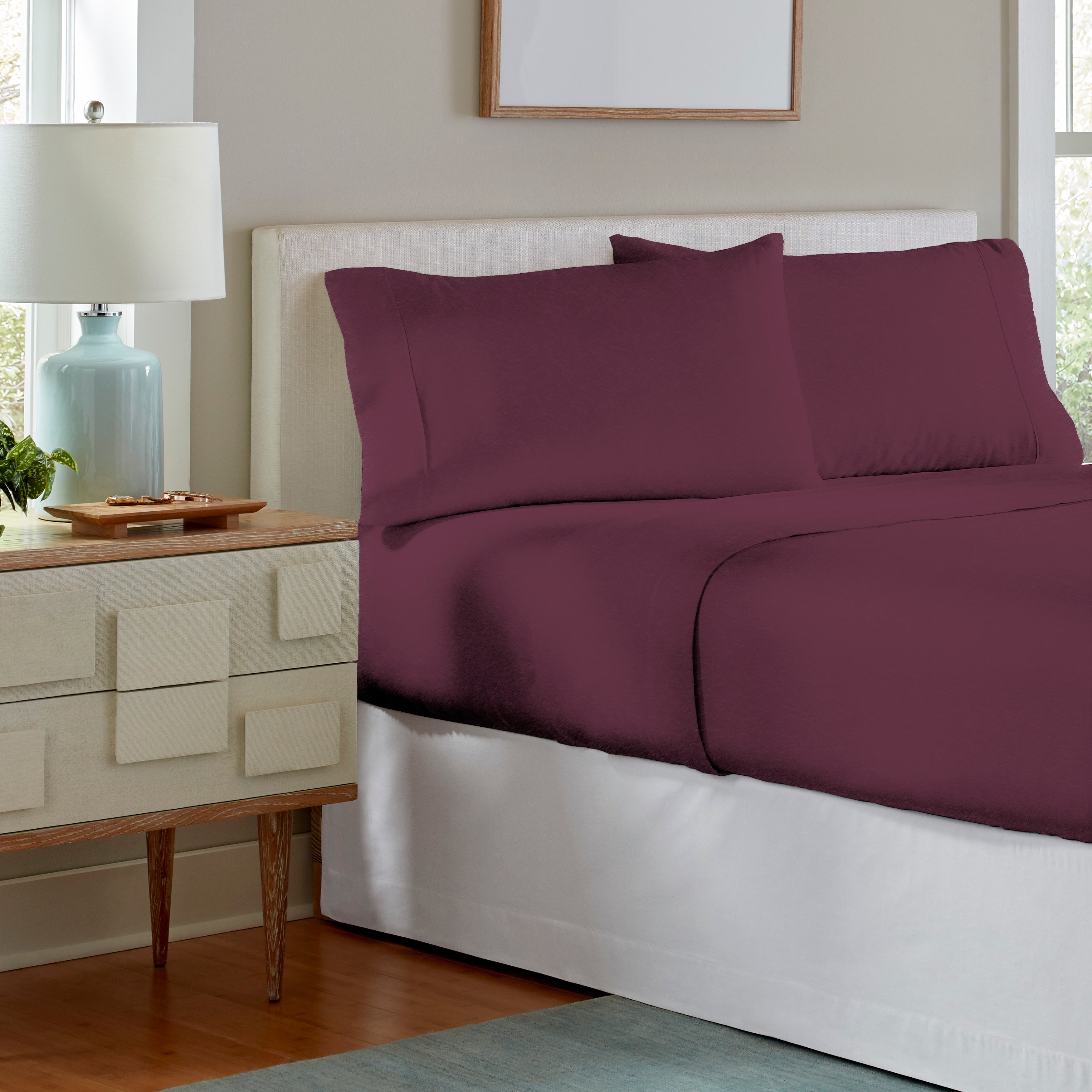 Parure de lit Pointehaven en flanelle de coton épais de qualité supérieure 200 g/m² avec poche profonde