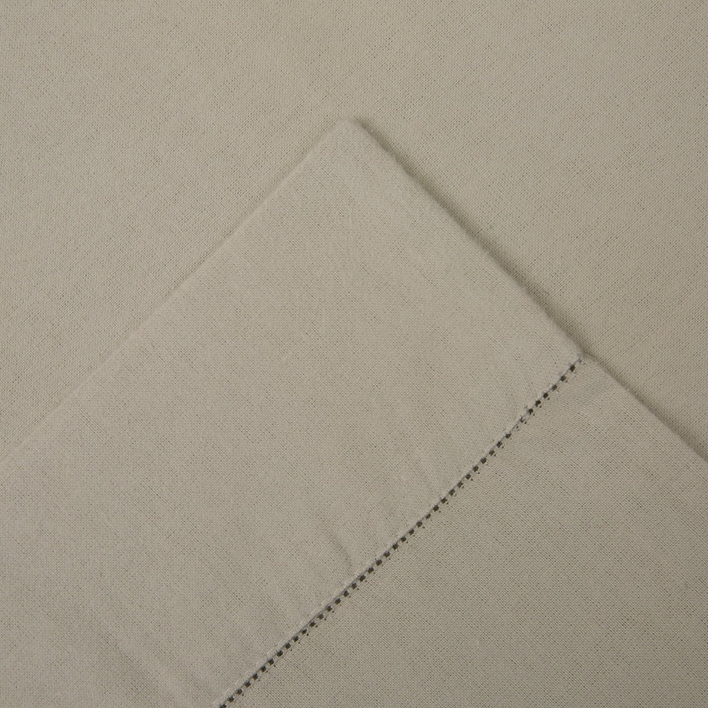 Parure de lit Pointehaven en flanelle de coton épais de qualité supérieure 200 g/m² avec poche profonde