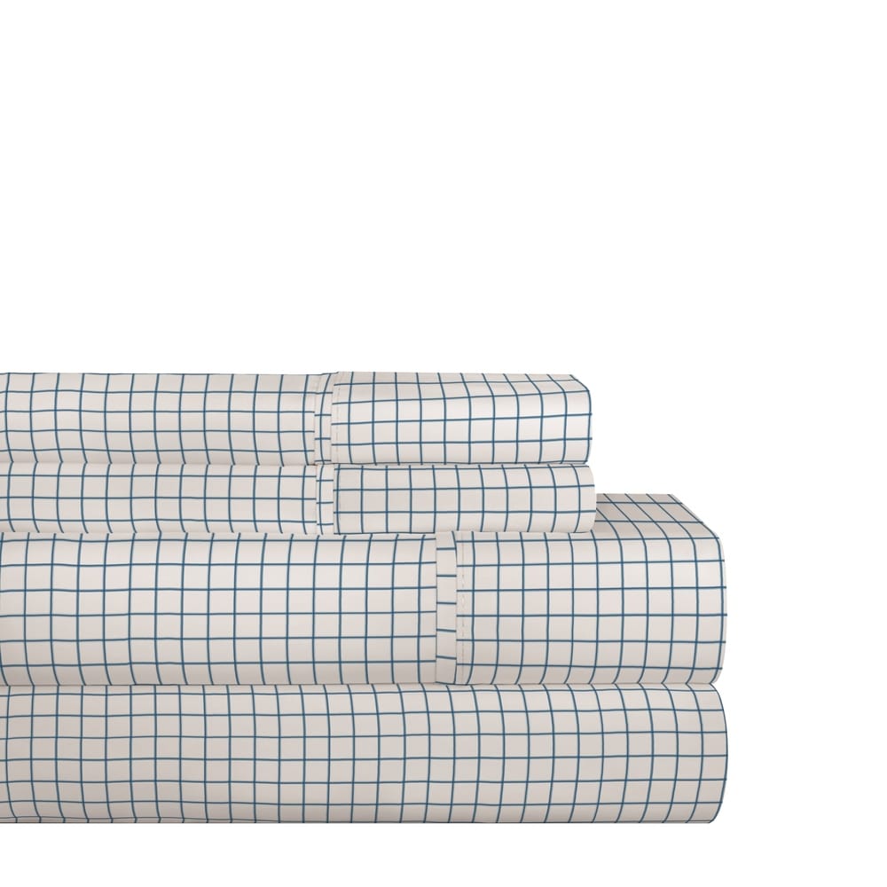 Parure de lit Pointehaven en percale de coton 200 fils, imprimés et unis