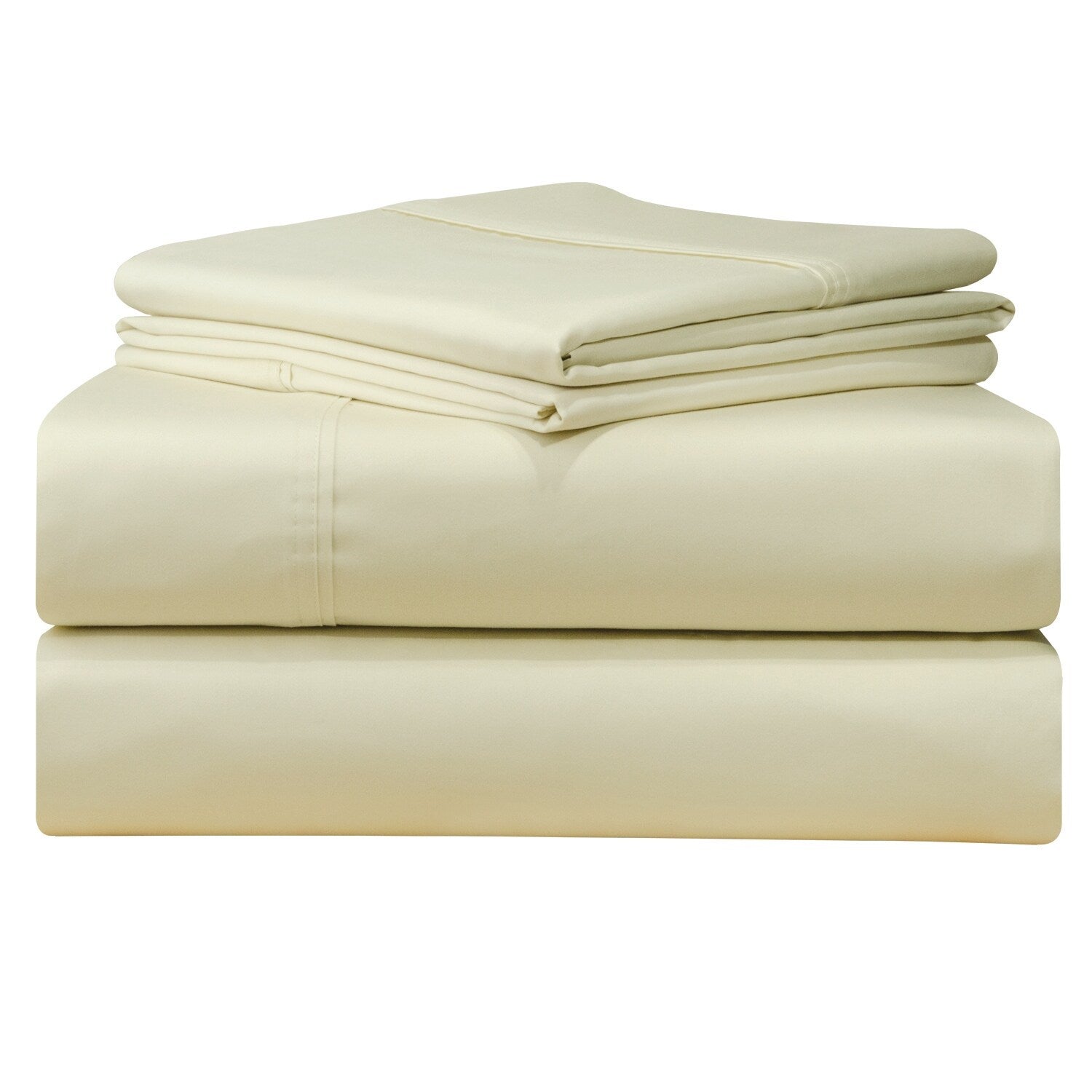 Parure de lit Pointehaven en coton à fibres longues 500 fils avec poche extra profonde