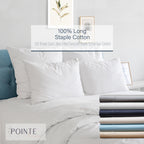 Parure de draps surdimensionnée Pointehaven en coton doux à fibres longues 525 fils