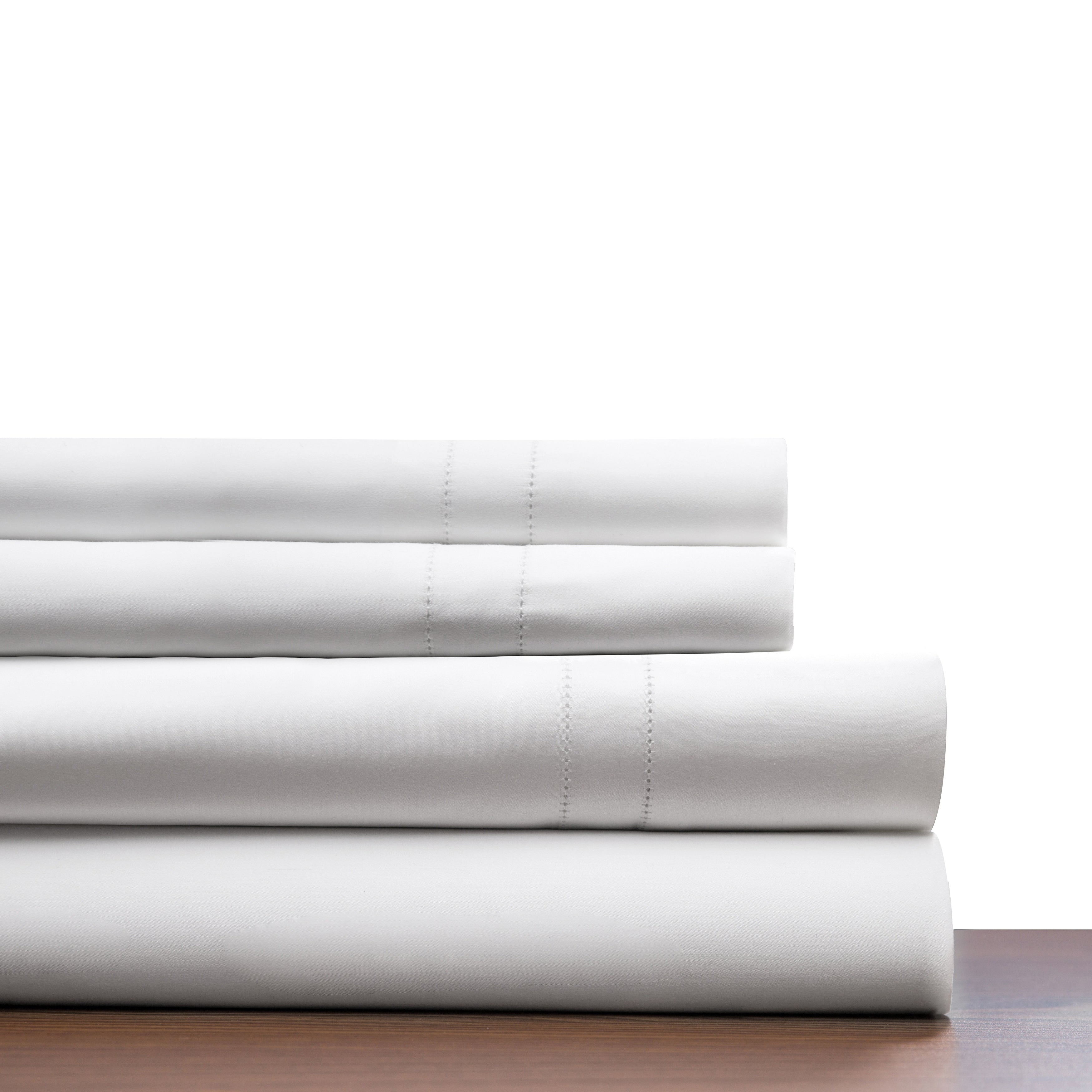 Parure de draps Pointehaven en coton à fibres longues 620 fils au pouce carré avec poche profonde