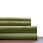 Parure de draps Pointehaven en coton à fibres longues 620 fils au pouce carré avec poche profonde