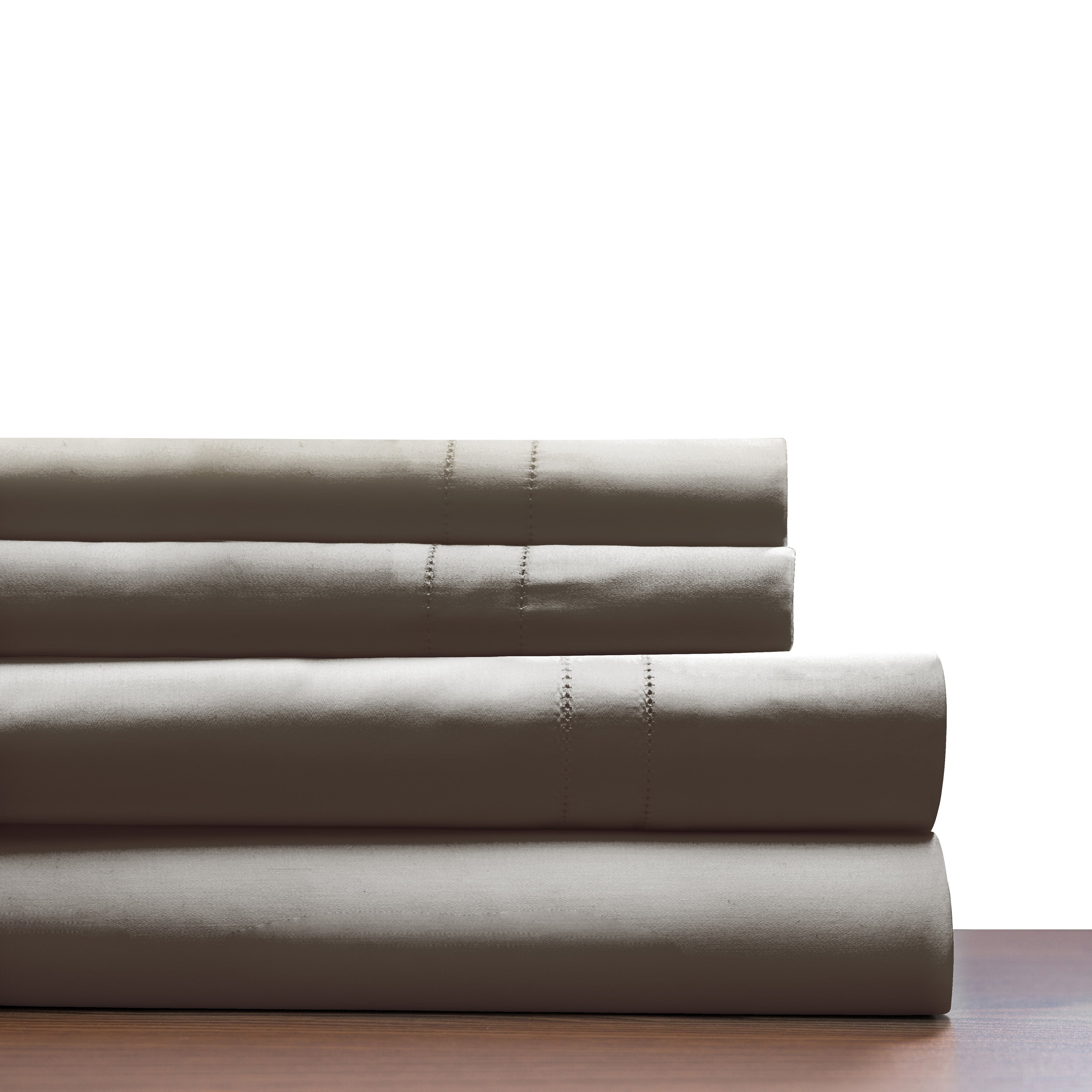 Parure de draps Pointehaven en coton à fibres longues 620 fils au pouce carré avec poche profonde