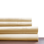 Parure de draps Pointehaven en coton à fibres longues 620 fils au pouce carré avec poche profonde