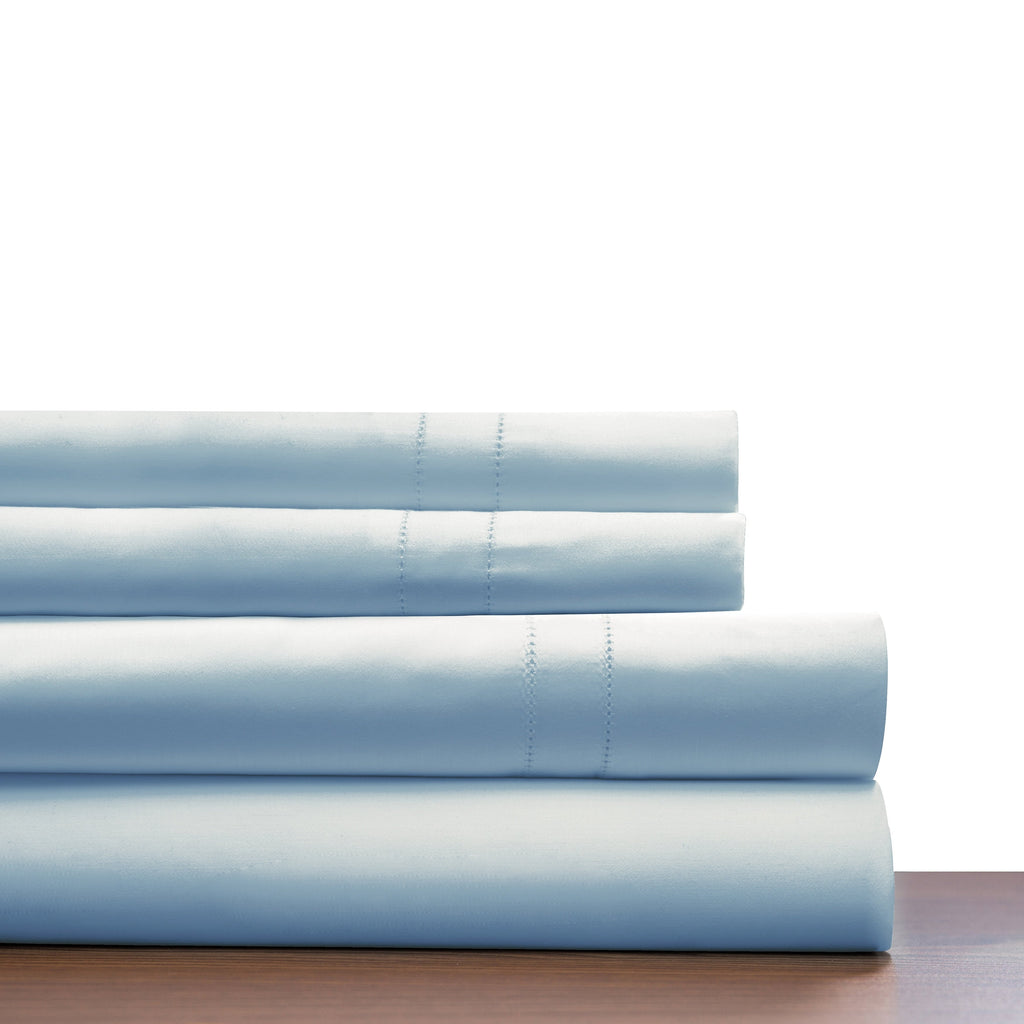 Parure de draps Pointehaven en coton à fibres longues 620 fils au pouce carré avec poche profonde
