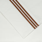 Ensemble de draps rafraîchissants surdimensionnés en percale de coton brodée à longues fibres Pointehaven, 4 pièces