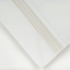 Taies d'oreiller Pointehaven en percale de coton égyptien brodé (lot de 2)