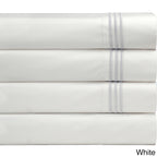 Taies d'oreiller Pointehaven en percale de coton égyptien brodé (lot de 2)
