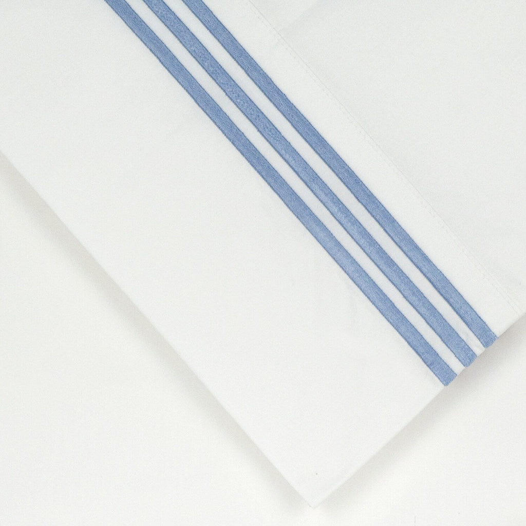 Ensemble de draps rafraîchissants surdimensionnés en percale de coton brodée à longues fibres Pointehaven, 4 pièces