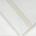 Ensemble de draps rafraîchissants surdimensionnés en percale de coton brodée à longues fibres Pointehaven, 4 pièces