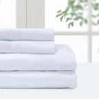 Ensemble de draps de luxe en microfibre Pointehaven, imprimé et uni