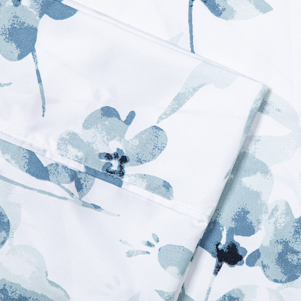 Ensemble de draps de luxe en microfibre Pointehaven, imprimé et uni