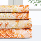 Ensemble de draps de luxe en microfibre Pointehaven, imprimé et uni