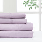 Ensemble de draps de luxe en microfibre Pointehaven, imprimé et uni