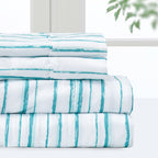 Ensemble de draps de luxe en microfibre Pointehaven, imprimé et uni