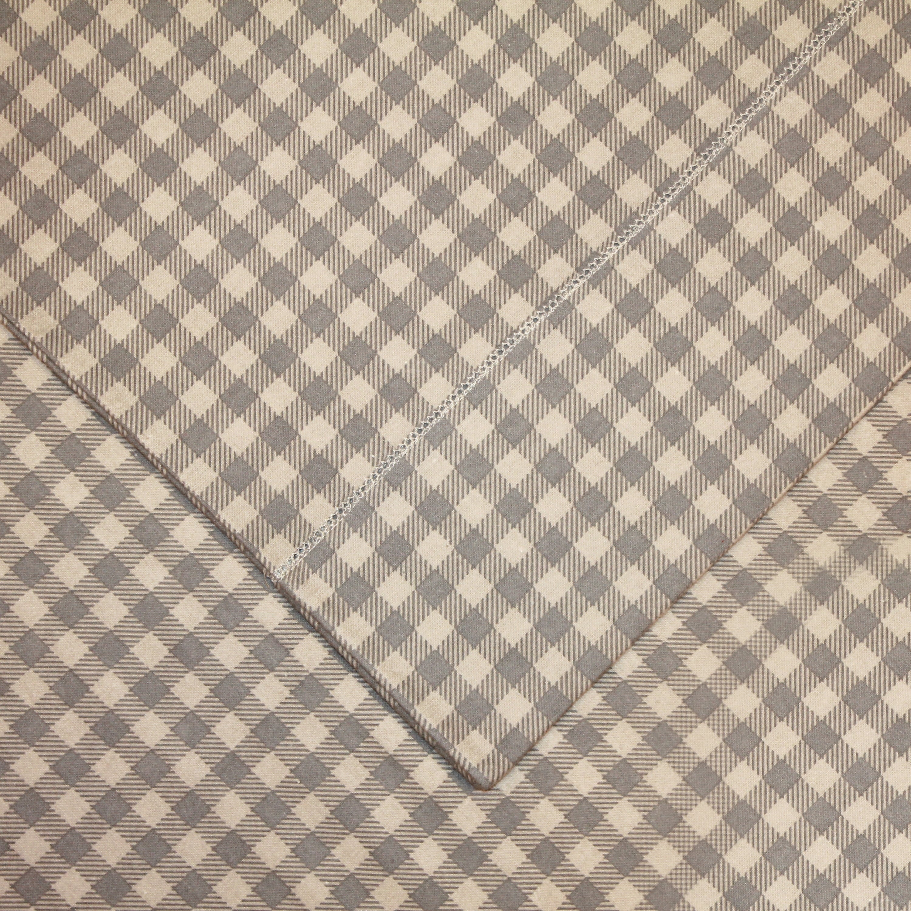 Parure de lit Pointehaven Plaid Luxury Flannel Heavy Weigh 180 GSM 100 % coton