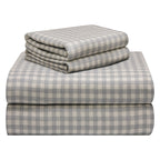 Parure de lit Pointehaven Plaid Luxury Flannel Heavy Weigh 180 GSM 100 % coton