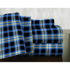 Parure de lit Pointehaven en flanelle de coton de qualité supérieure avec poches profondes