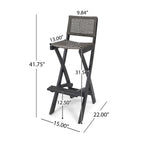 Ensemble de table de bar d'extérieur Polaris 45 pouces 3 pièces par Christopher Knight Home