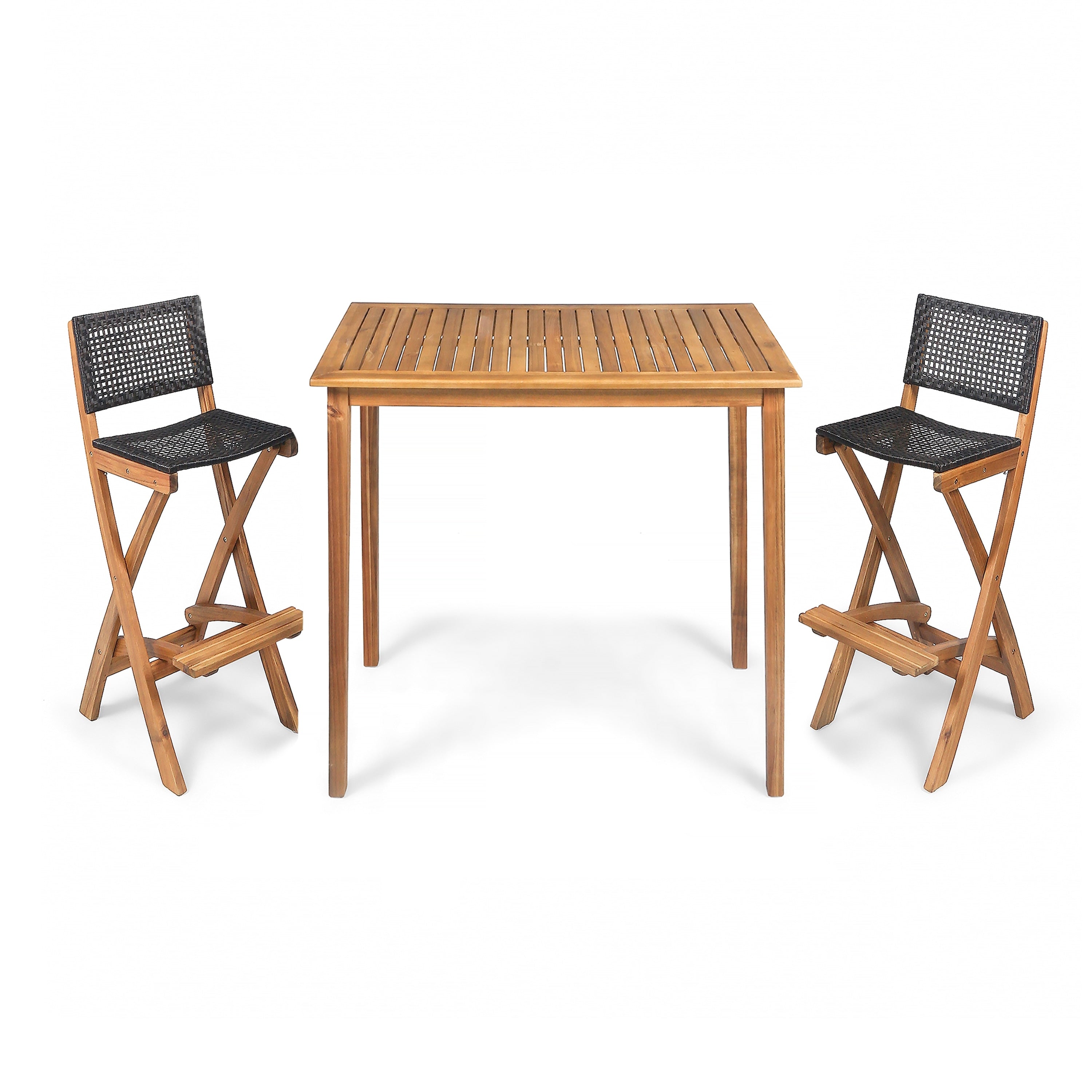 Ensemble de table de bar d'extérieur Polaris 45 pouces 3 pièces par Christopher Knight Home