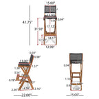 Ensemble de table de bar d'extérieur Polaris 45 pouces 3 pièces par Christopher Knight Home