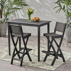 Ensemble de table de bar d'extérieur Polaris 45 pouces 3 pièces par Christopher Knight Home