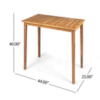 Ensemble de table de bar d'extérieur Polaris 45 pouces 3 pièces par Christopher Knight Home
