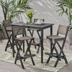 Ensemble de table de bar d'extérieur Polaris 45 pouces 5 pièces par Christopher Knight Home