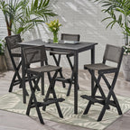Ensemble de table de bar d'extérieur Polaris 45 pouces 5 pièces par Christopher Knight Home