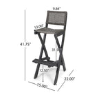Ensemble de table de bar d'extérieur Polaris 45 pouces 5 pièces par Christopher Knight Home