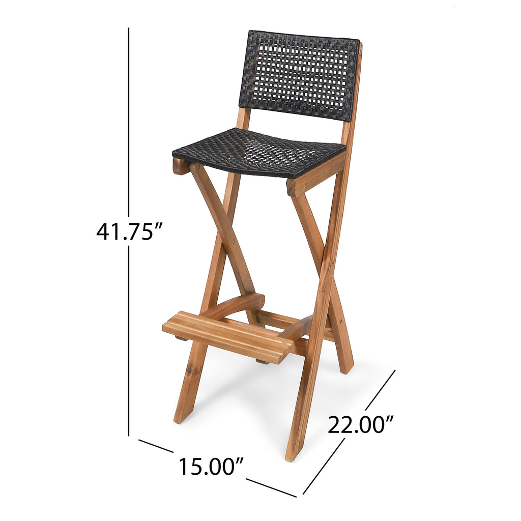 Ensemble de table de bar d'extérieur Polaris 45 pouces 5 pièces par Christopher Knight Home