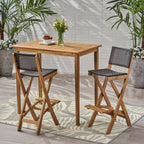 Ensemble de table de bar d'extérieur Polaris 45 pouces 3 pièces par Christopher Knight Home