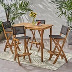 Ensemble de table de bar d'extérieur Polaris 45 pouces 5 pièces par Christopher Knight Home