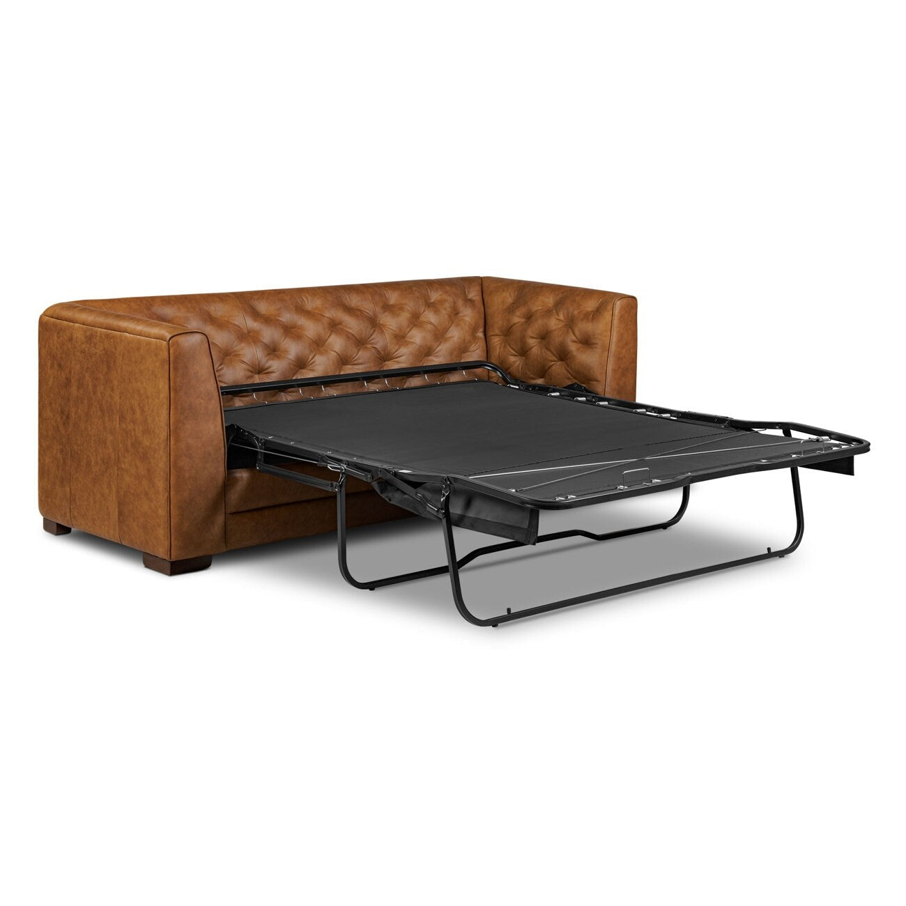 Canapé-lit convertible en cuir véritable Poly &amp; Bark Essex 86