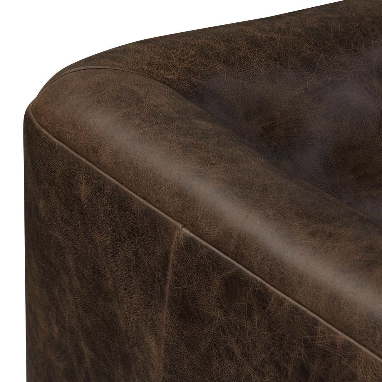 Canapé-lit convertible en cuir véritable Poly &amp; Bark Essex 86