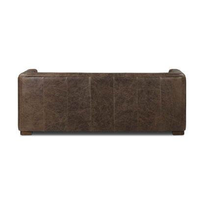 Canapé-lit convertible en cuir véritable Poly &amp; Bark Essex 86