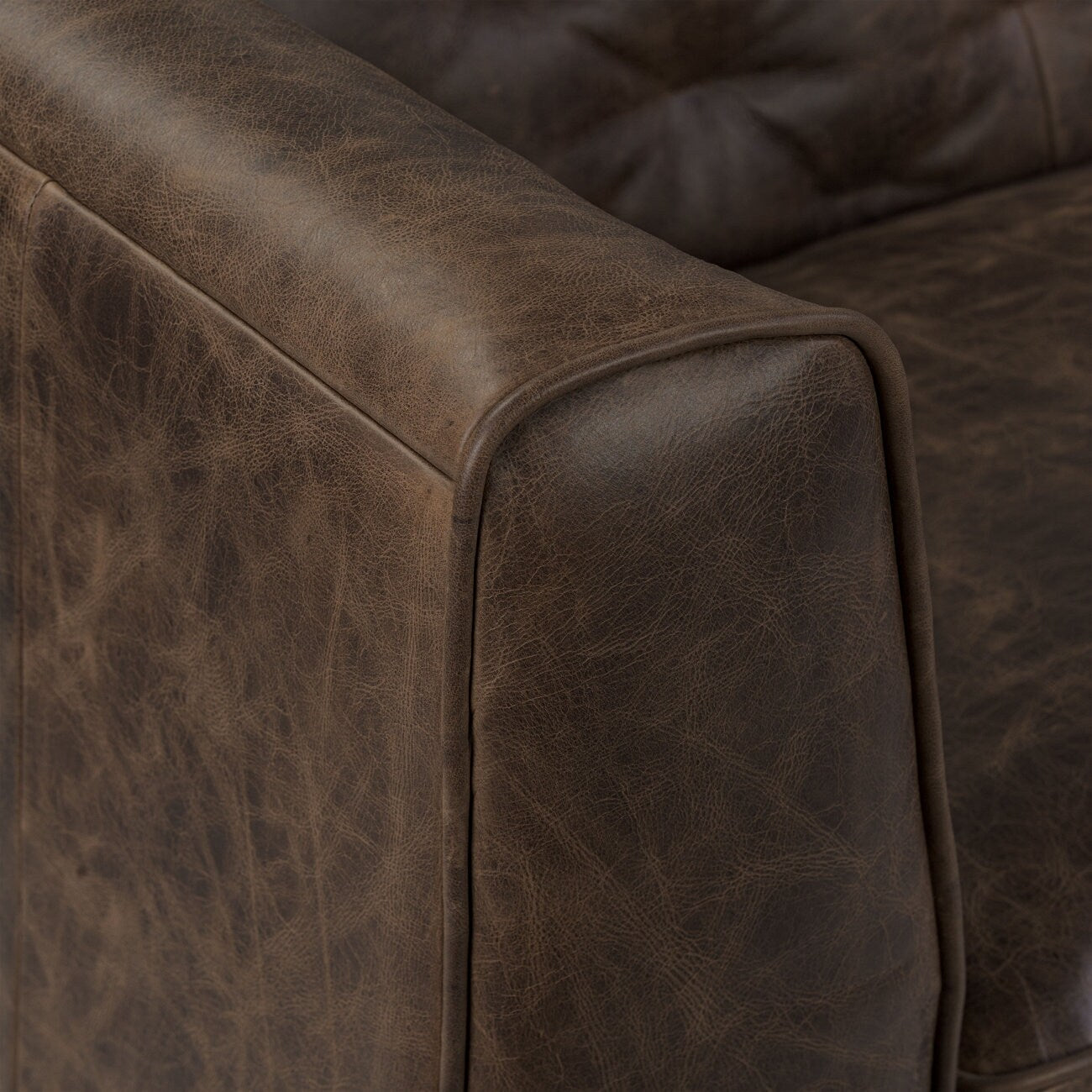 Canapé-lit convertible en cuir véritable Poly &amp; Bark Essex 86
