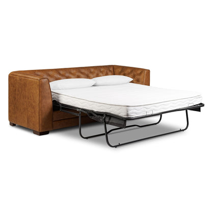 Canapé-lit convertible en cuir véritable Poly &amp; Bark Essex 86