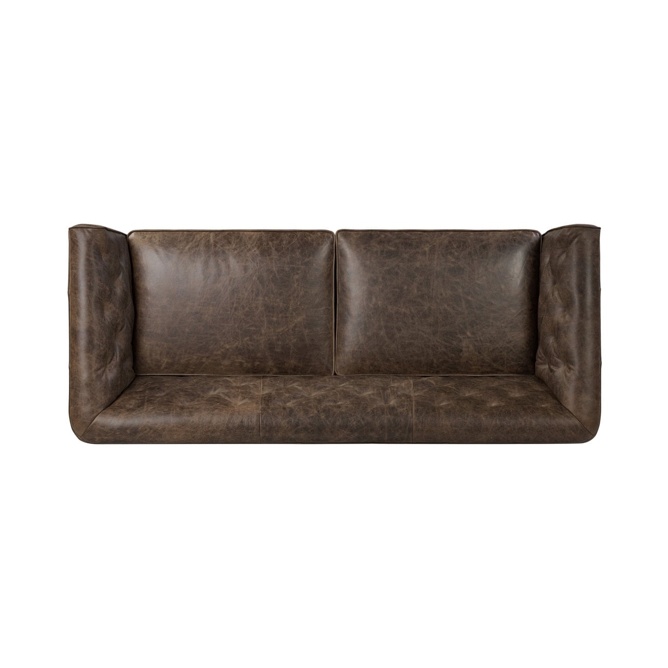 Canapé-lit convertible en cuir véritable Poly &amp; Bark Essex 86