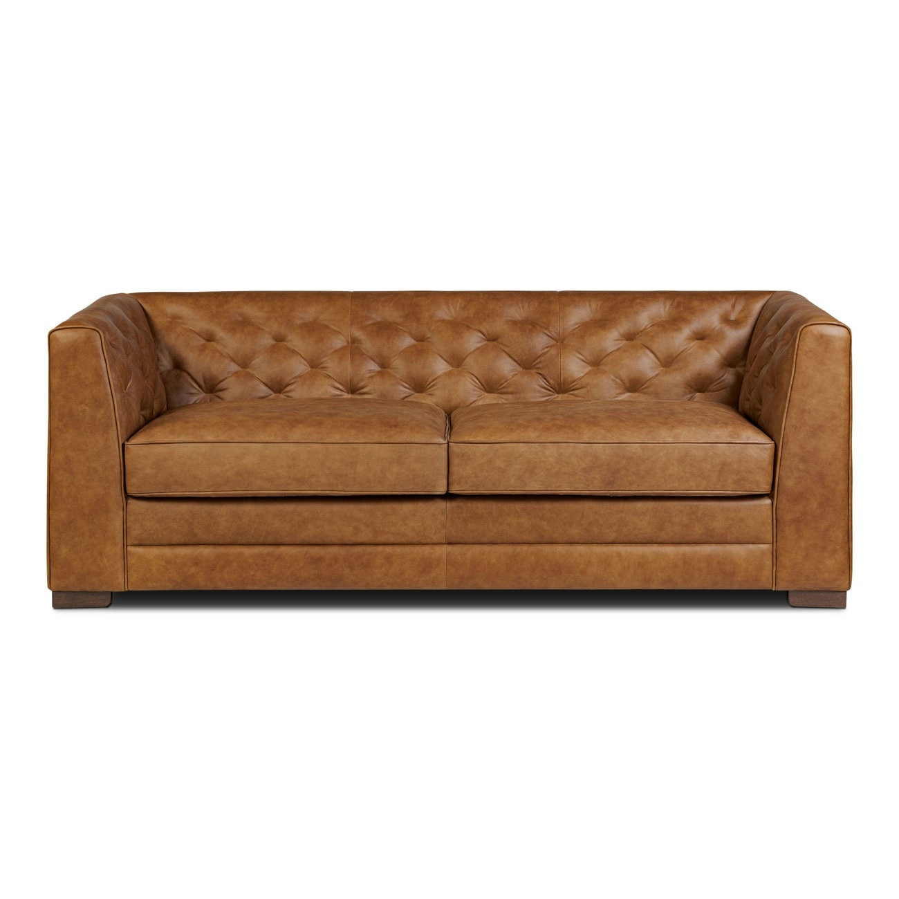 Canapé-lit convertible en cuir véritable Poly &amp; Bark Essex 86