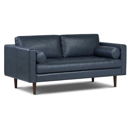 Canapé d'appartement Poly &amp; Bark Napa 72 - Cuir italien véritable pleine fleur