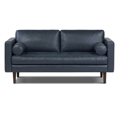 Canapé d'appartement Poly &amp; Bark Napa 72 - Cuir italien véritable pleine fleur