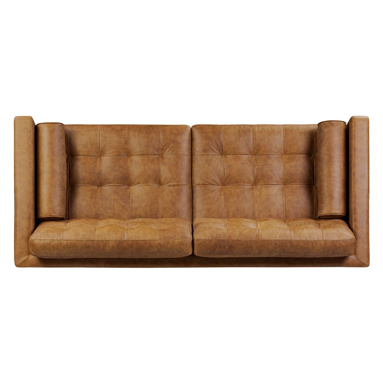 Canapé en cuir véritable pleine fleur Poly &amp; Bark York 89