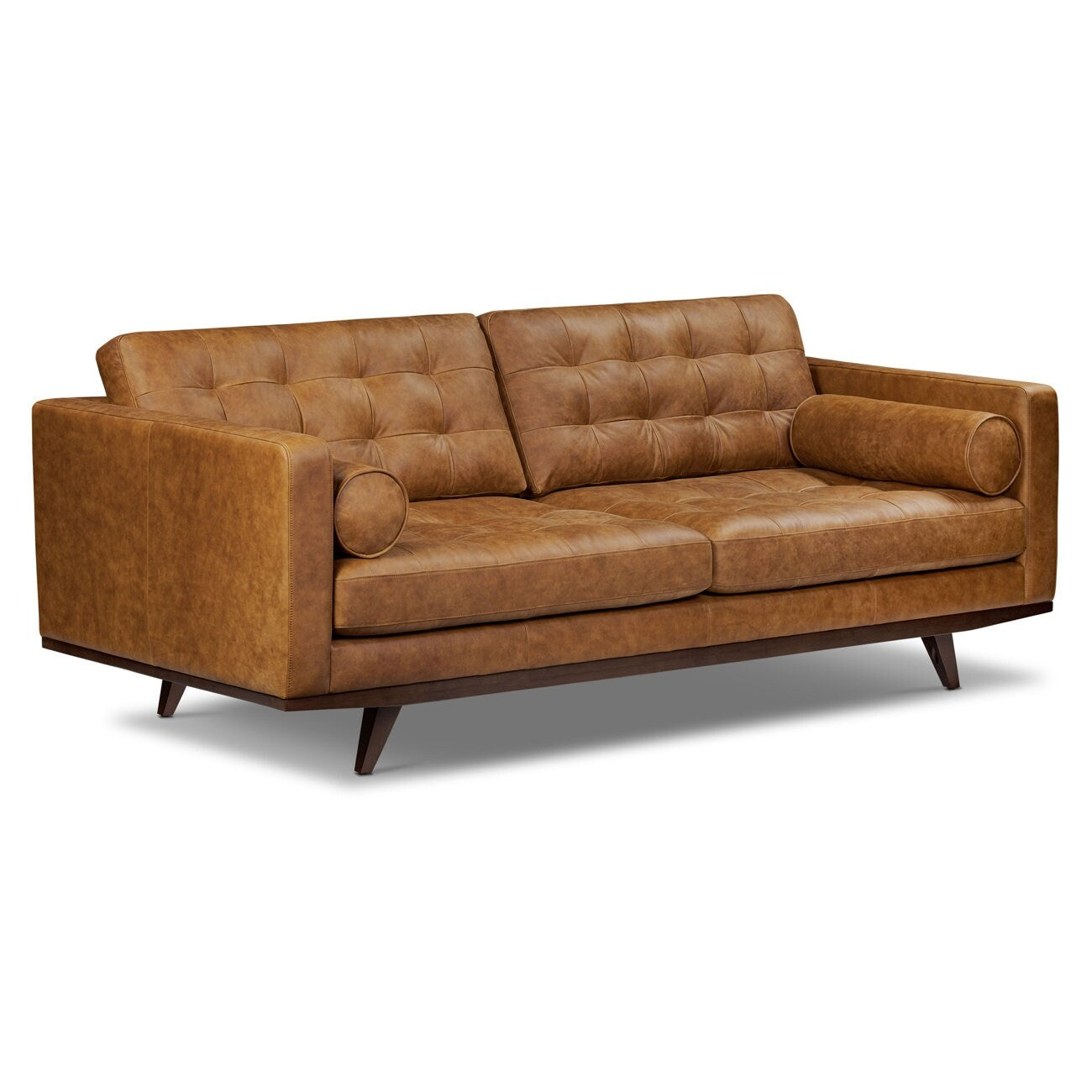 Canapé en cuir véritable pleine fleur Poly &amp; Bark York 89