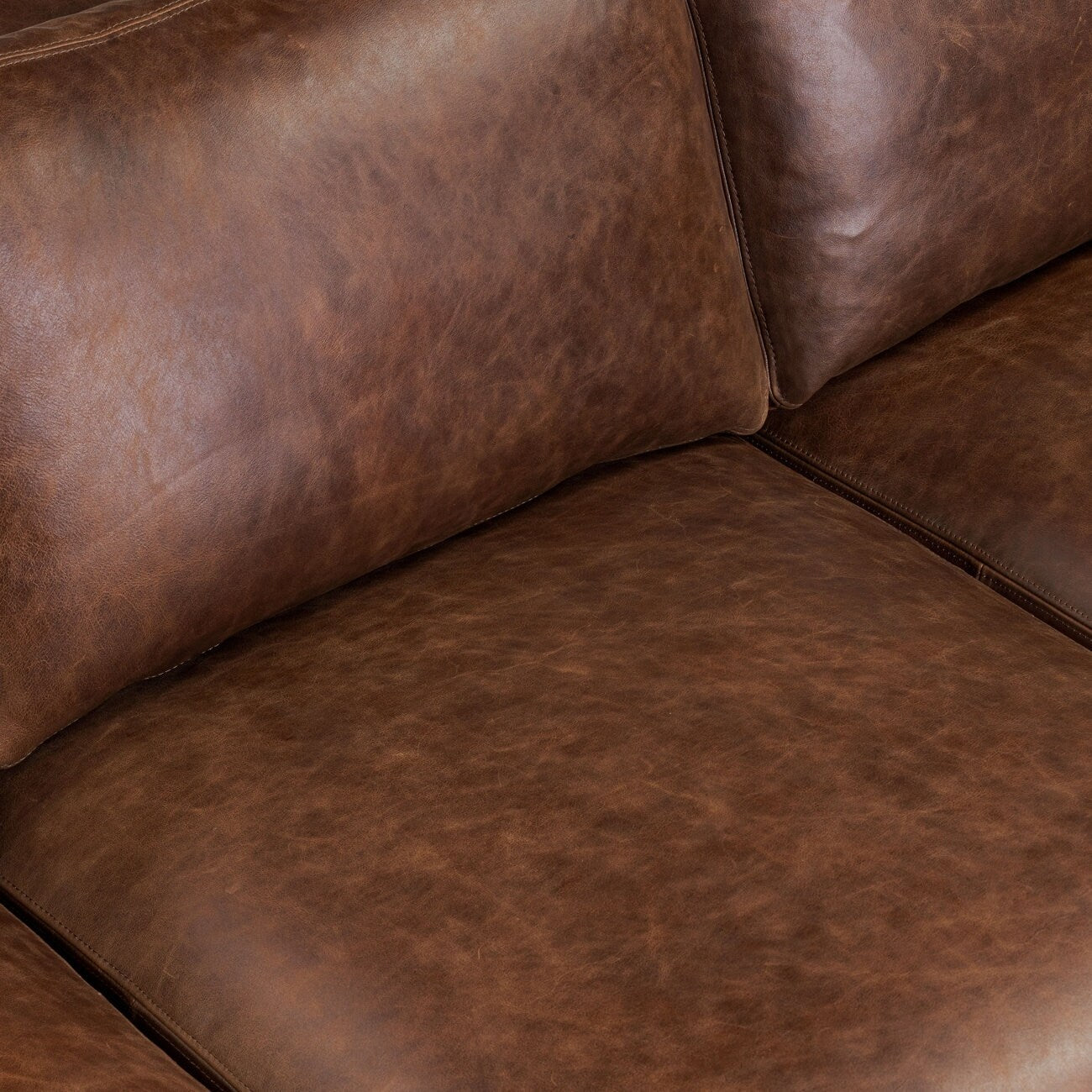Canapé en cuir véritable Poly &amp; Bark Helston 89