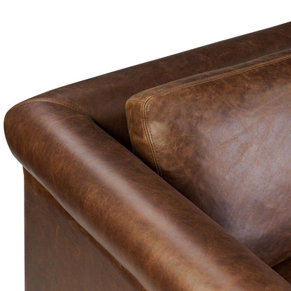Canapé en cuir véritable Poly &amp; Bark Helston 89