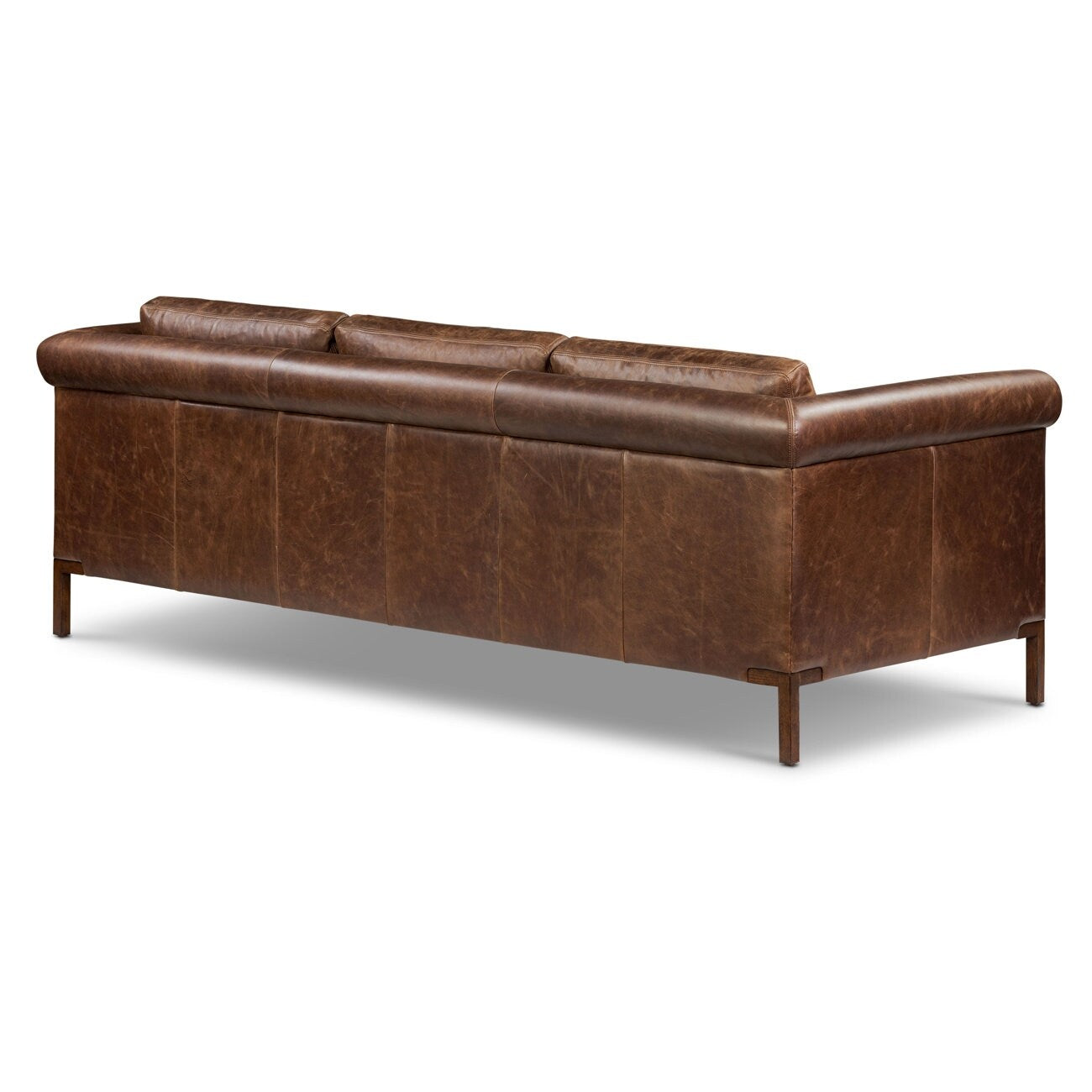 Canapé en cuir véritable Poly &amp; Bark Helston 89
