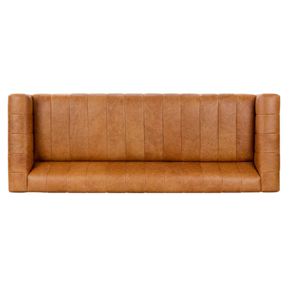 Canapé Canale Poly &amp; Bark - Cuir italien véritable pleine fleur